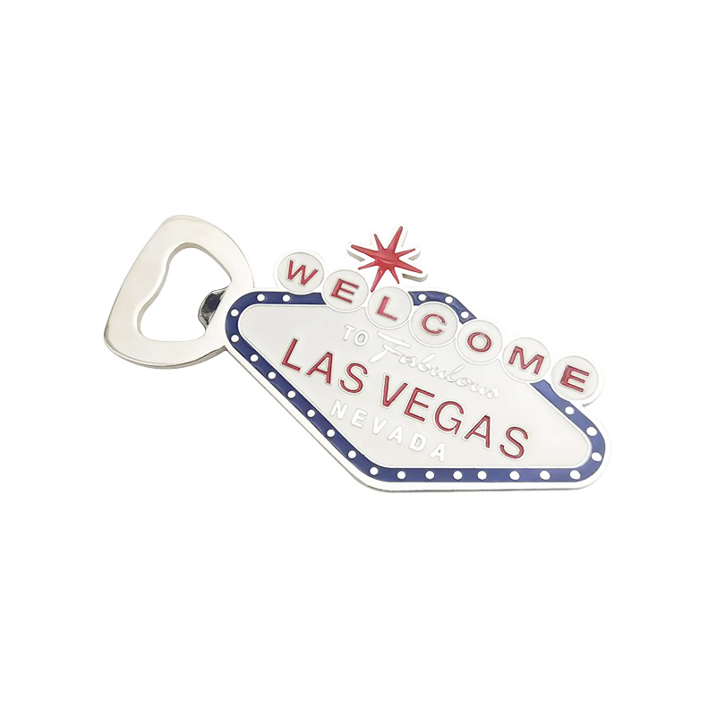Las Vegas Bottle Opener Fridge Magnet