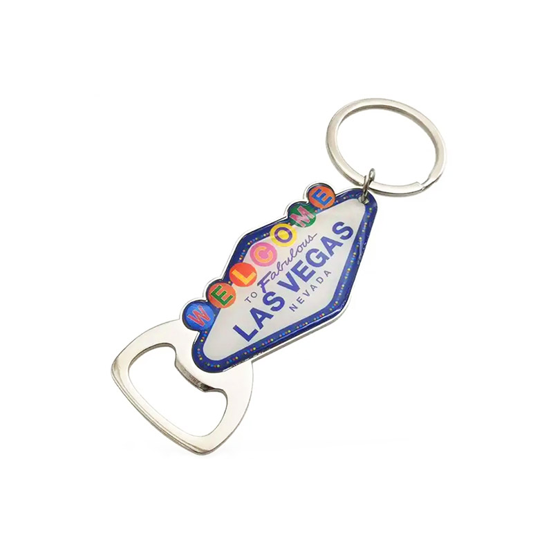 Las Vegas Souvenir Bottle Opener Keychain