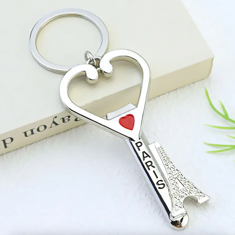 Paris Souvenir Bottle Opener Keychain