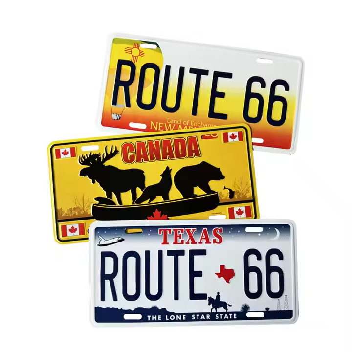 Route 66 Souvenir Car Licence