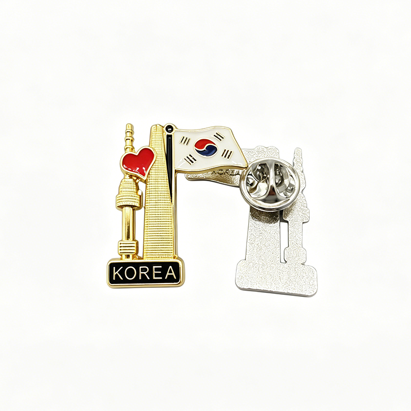 Metal Face Mask Shaped Badge Pins