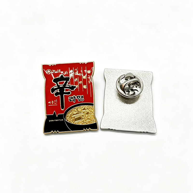 Metal Face Mask Shaped Badge Pins