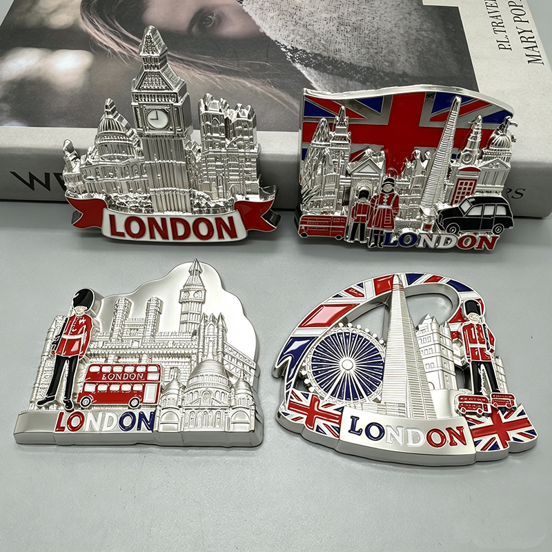London Fridge Magnets Metal