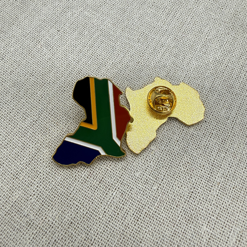 South Africa Map Badge Pin