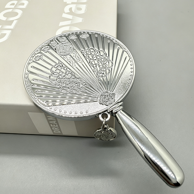 Metal Mini Mirror with Handle 