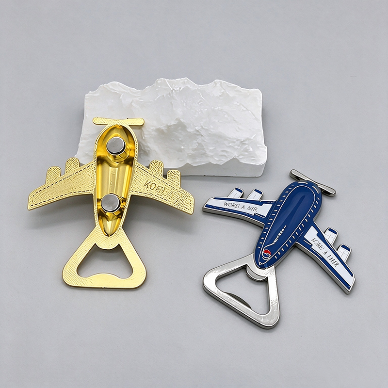 Metal Airplane Fridge Magnet