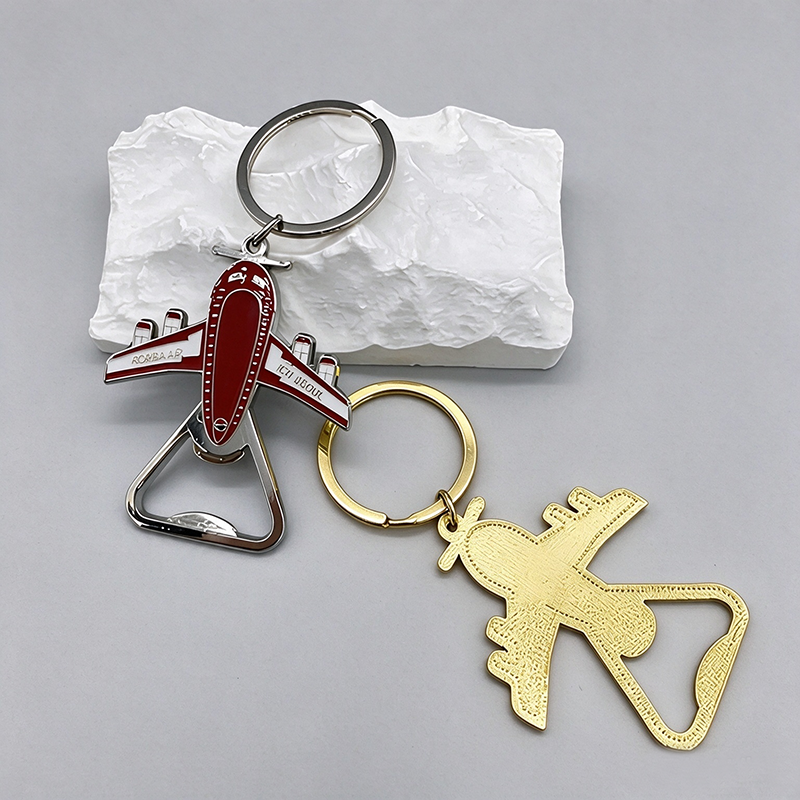 Metal Airplane Keychain
