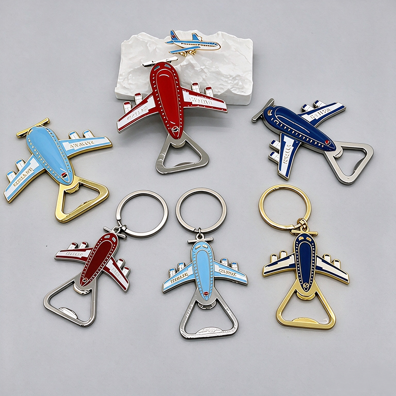 Metal Airplane Fridge Magnet