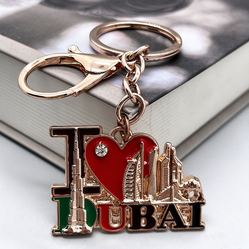 I Love Dubai Metal Key Holder