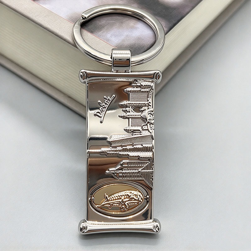Dubai Scroll Shape Keychain