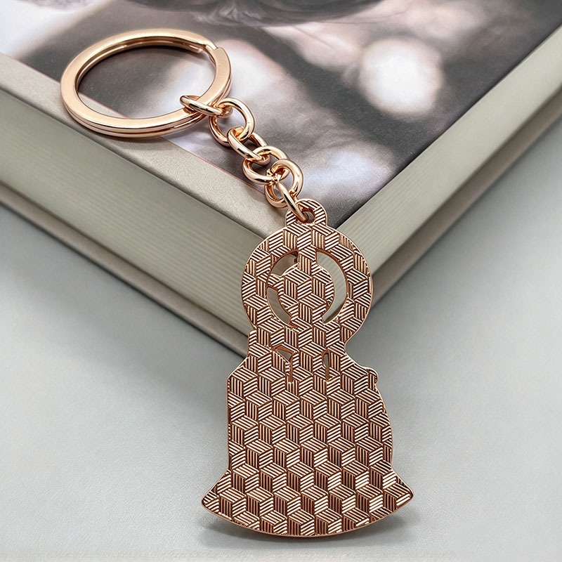 Dubai Clock Shape Keychain Dubai Clock Landmark Keychain UAE Flag Metal ...