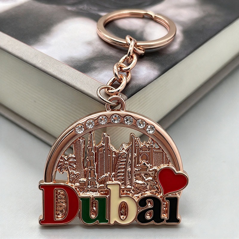 Dubai Skyline Keychain