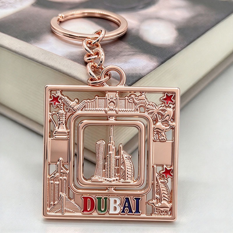 Dubai Square Keychain