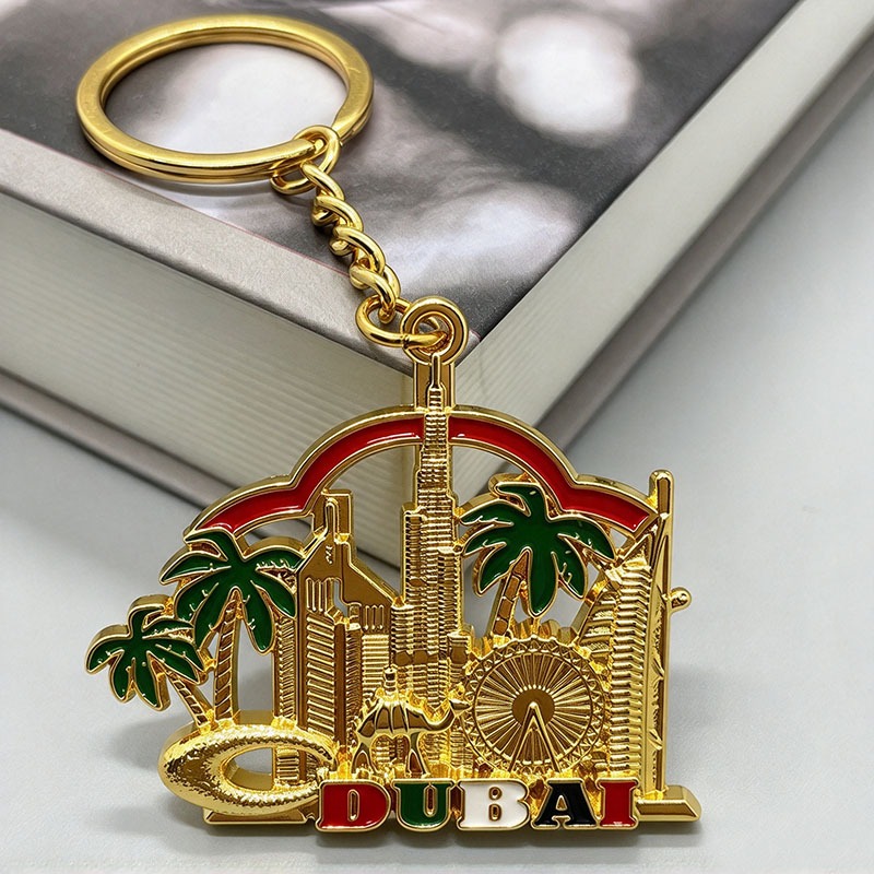 Dubai Metal Key Ring