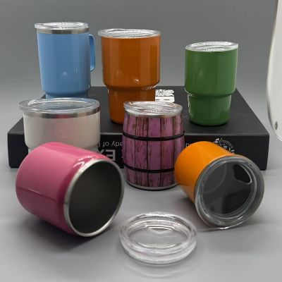 Stainless Steel Mini Shot Cups Mugs with Lid