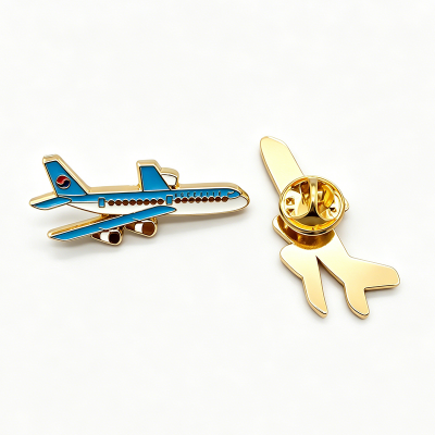 Metal Face Mask Shaped Badge Pins