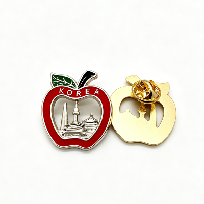Metal Face Mask Shaped Badge Pins