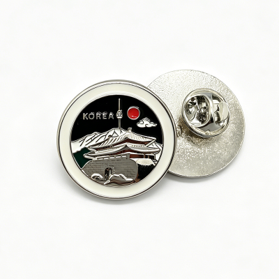 Metal Face Mask Shaped Badge Pins