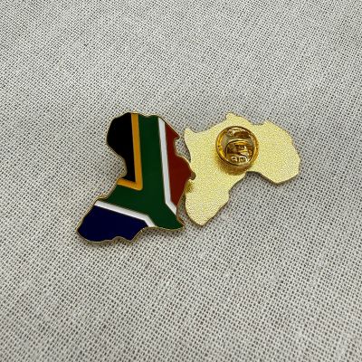 South Africa Map Badge Pin