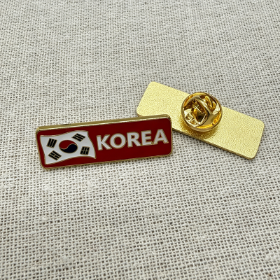 Korea Country Flag Badge Pins