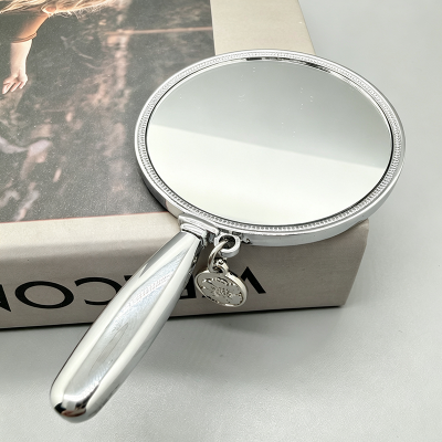 Metal Mini Mirror with Handle 